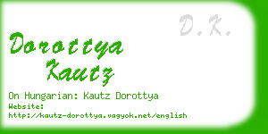 dorottya kautz business card